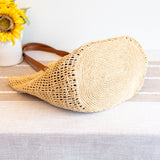 Women’s Large Soft Raffia Woven Summer Straw Tote for Beach, Vacation & Summer Outfits