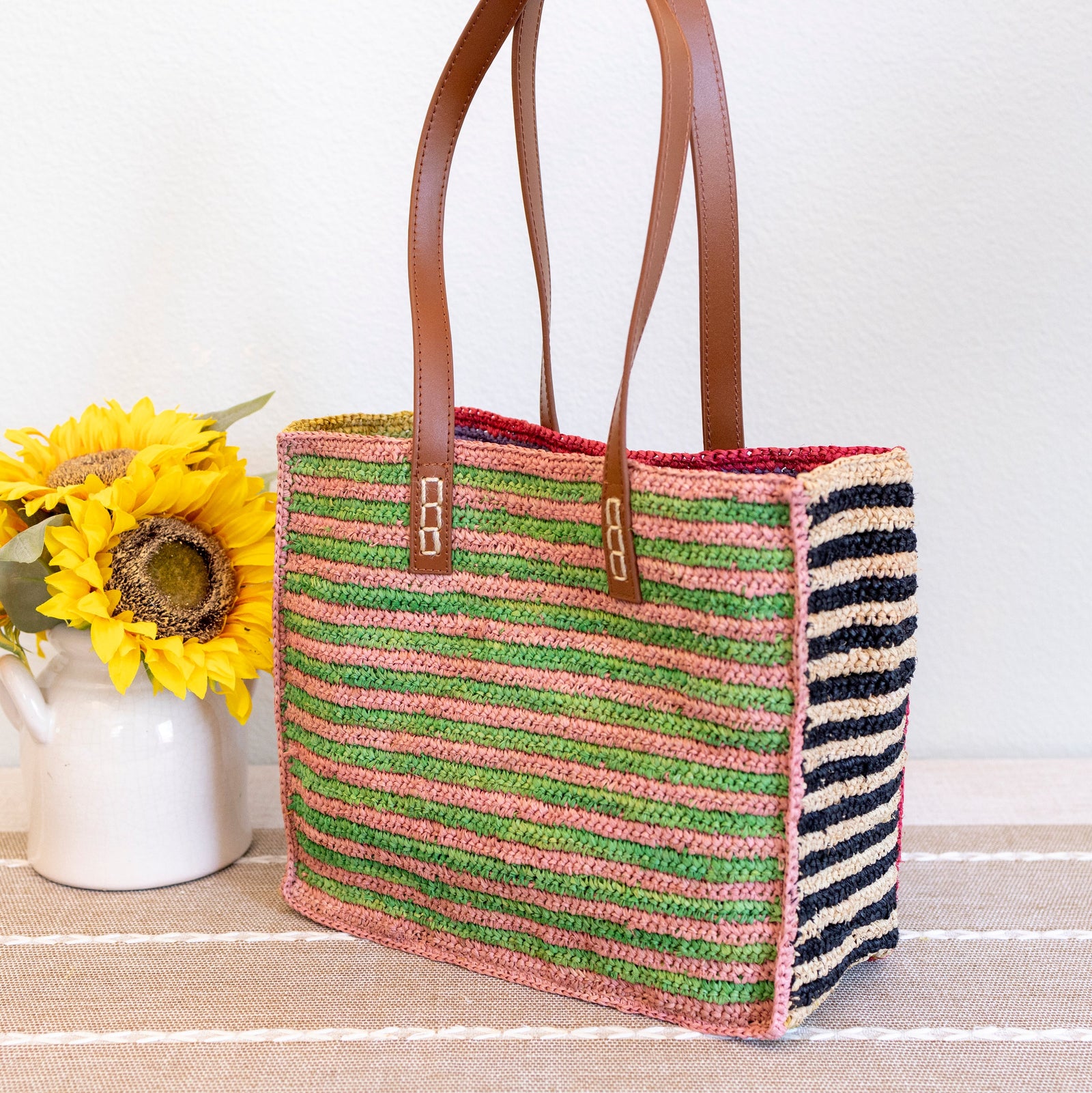 Women’s Soft Raffia Summer Beach Straw Shoulder Bag for Beach, Vacation & Summer Outfits