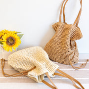 Women’s Retro Straw Woven Tote Bag for Beach, Vacation & Summer Outfits