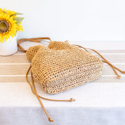 Women’s Retro Straw Woven Tote Bag for Beach, Vacation & Summer Outfits