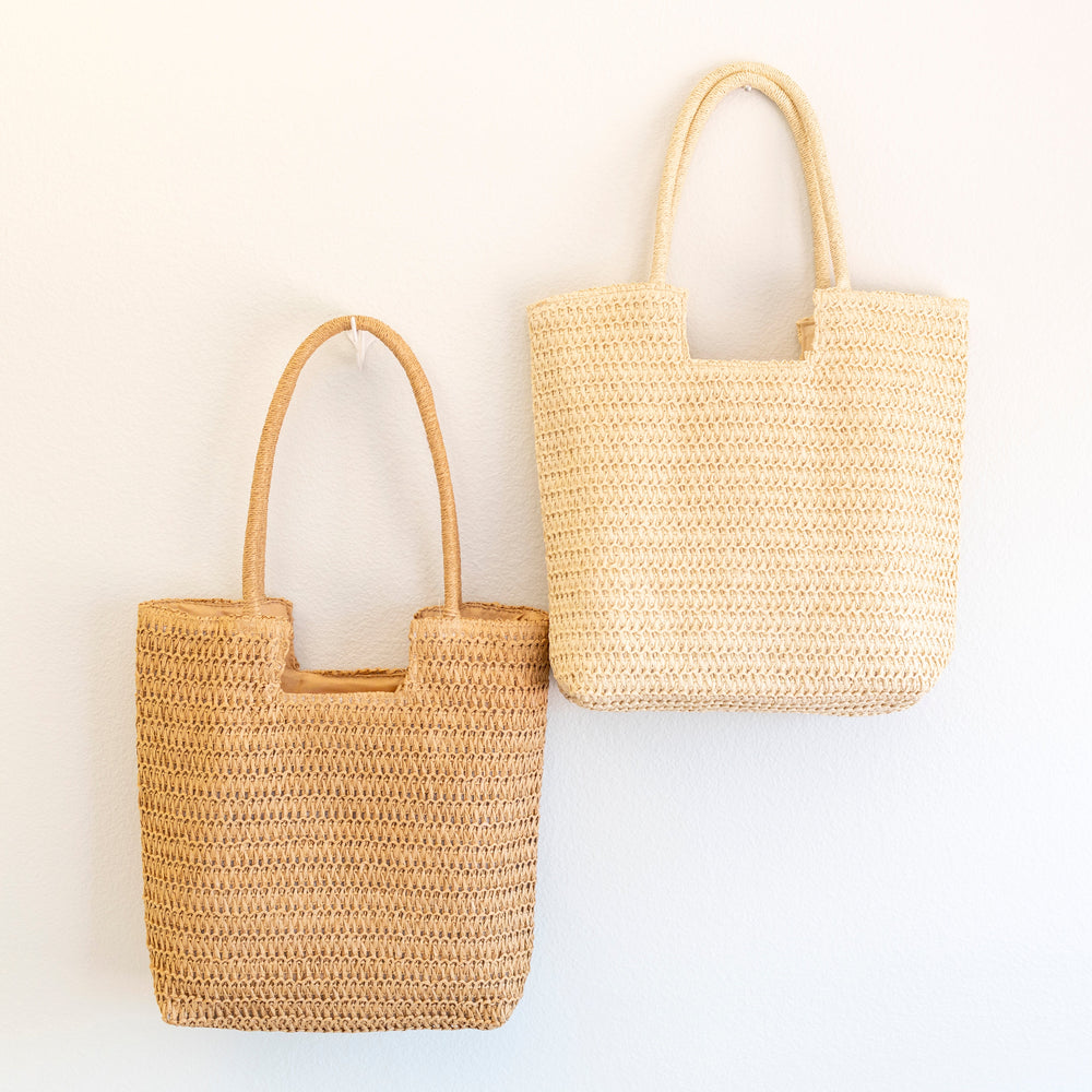 Women’s Retro Straw Woven Tote Bag for Beach, Vacation & Summer Outfits
