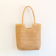 Women’s Retro Straw Woven Tote Bag for Beach, Vacation & Summer Outfits