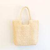 Women’s Retro Straw Woven Tote Bag for Beach, Vacation & Summer Outfits
