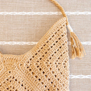 Women’s Retro Cotton Crochet Shoulder Bag Purse for Boho Everyday Style & Gifts