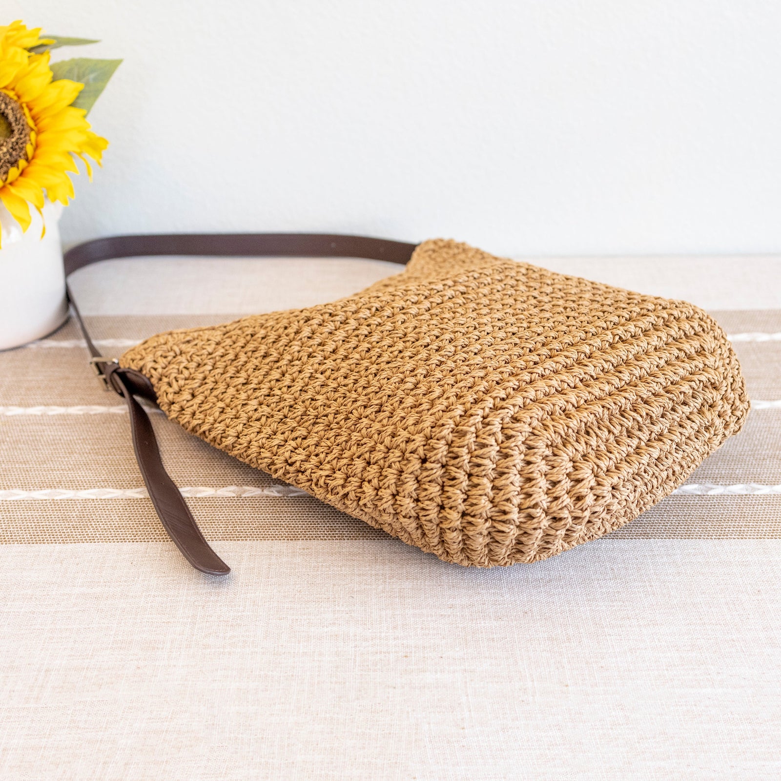 Women’s Beach Straw Woven Tote Bag for Beach, Vacation & Summer Outfits