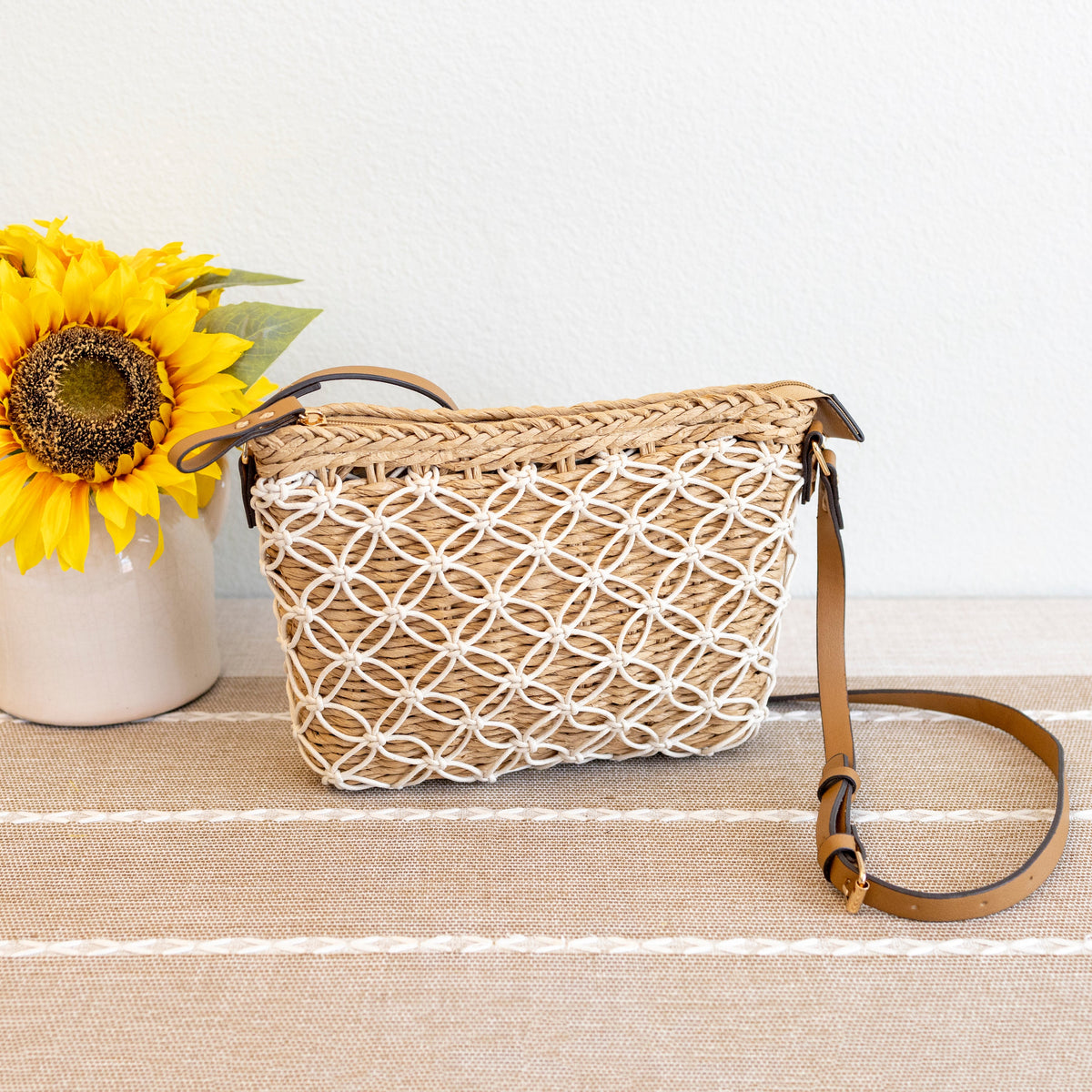 Women’s Straw Woven Crossbody Purse for Beach, Vacation & Summer Outfits