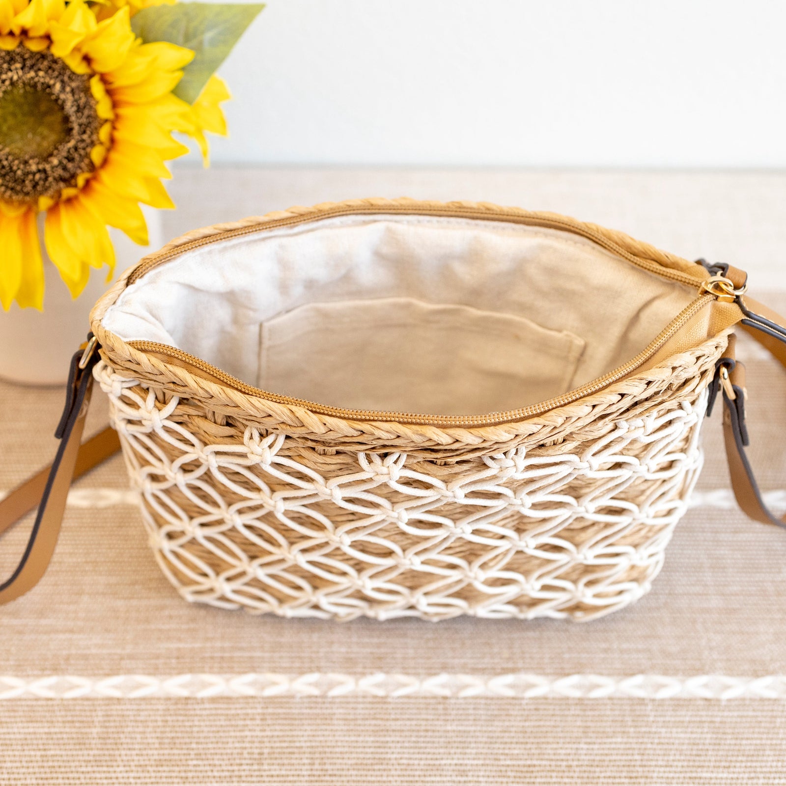 Women’s Straw Woven Crossbody Purse for Beach, Vacation & Summer Outfits