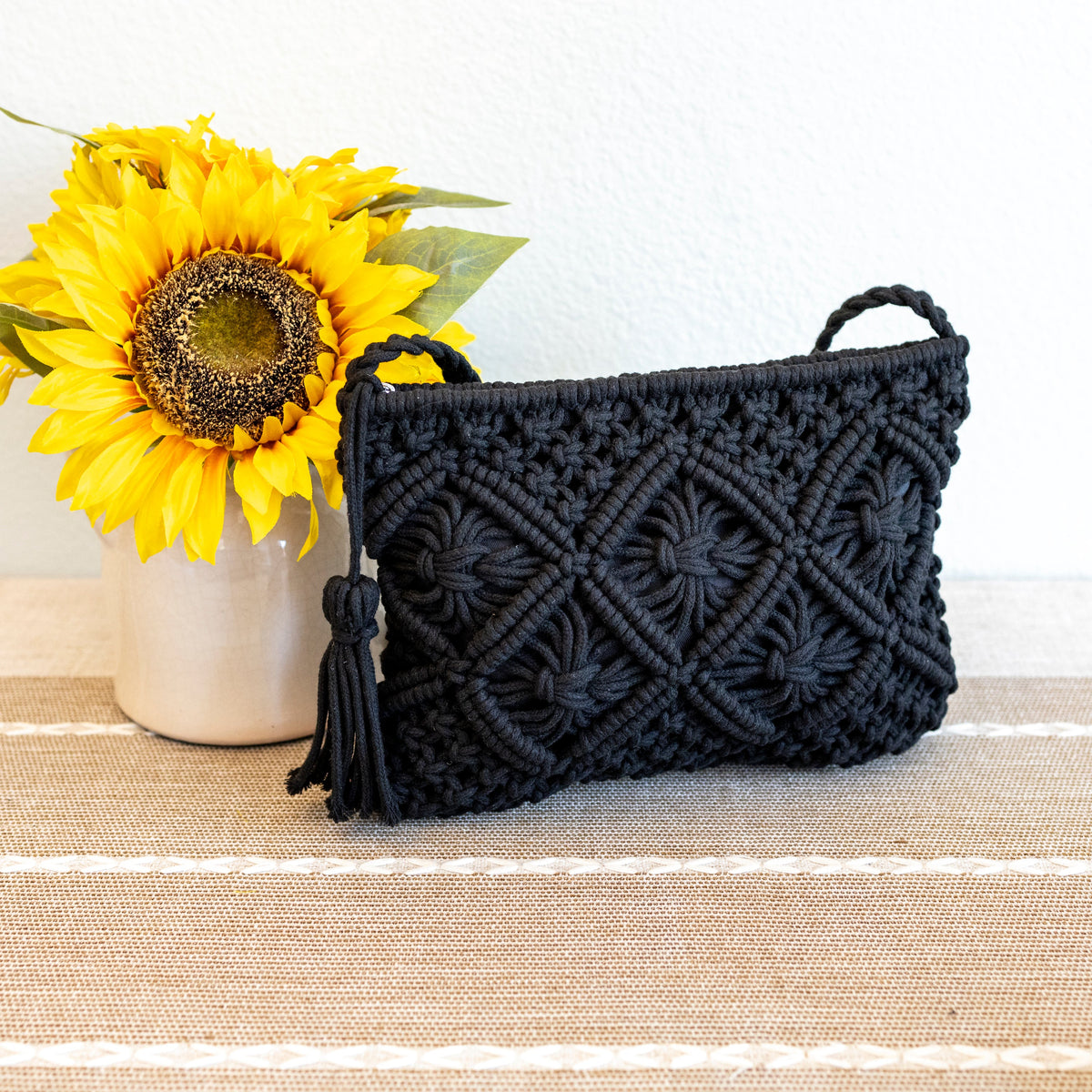 Women’s Macrame Cotton Woven Macrame Crossbody Purse for Boho Everyday Style & Gifts