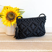 Women’s Macrame Cotton Woven Macrame Crossbody Purse for Boho Everyday Style & Gifts