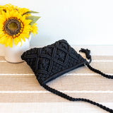 Women’s Macrame Cotton Woven Macrame Crossbody Purse for Boho Everyday Style & Gifts
