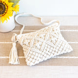 Women’s Macrame Cotton Woven Macrame Crossbody Purse for Boho Everyday Style & Gifts