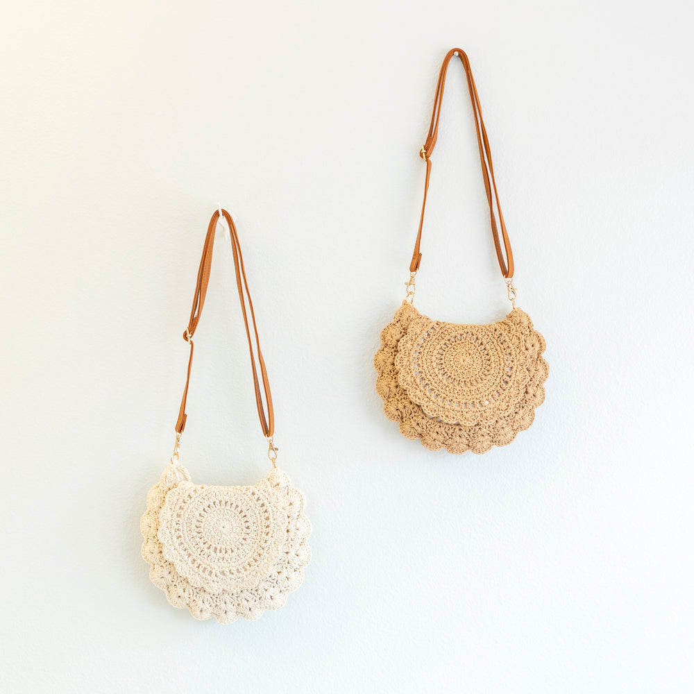 Boho Häkel-Umhängetasche für den Boho-Alltagsstil & als Geschenk