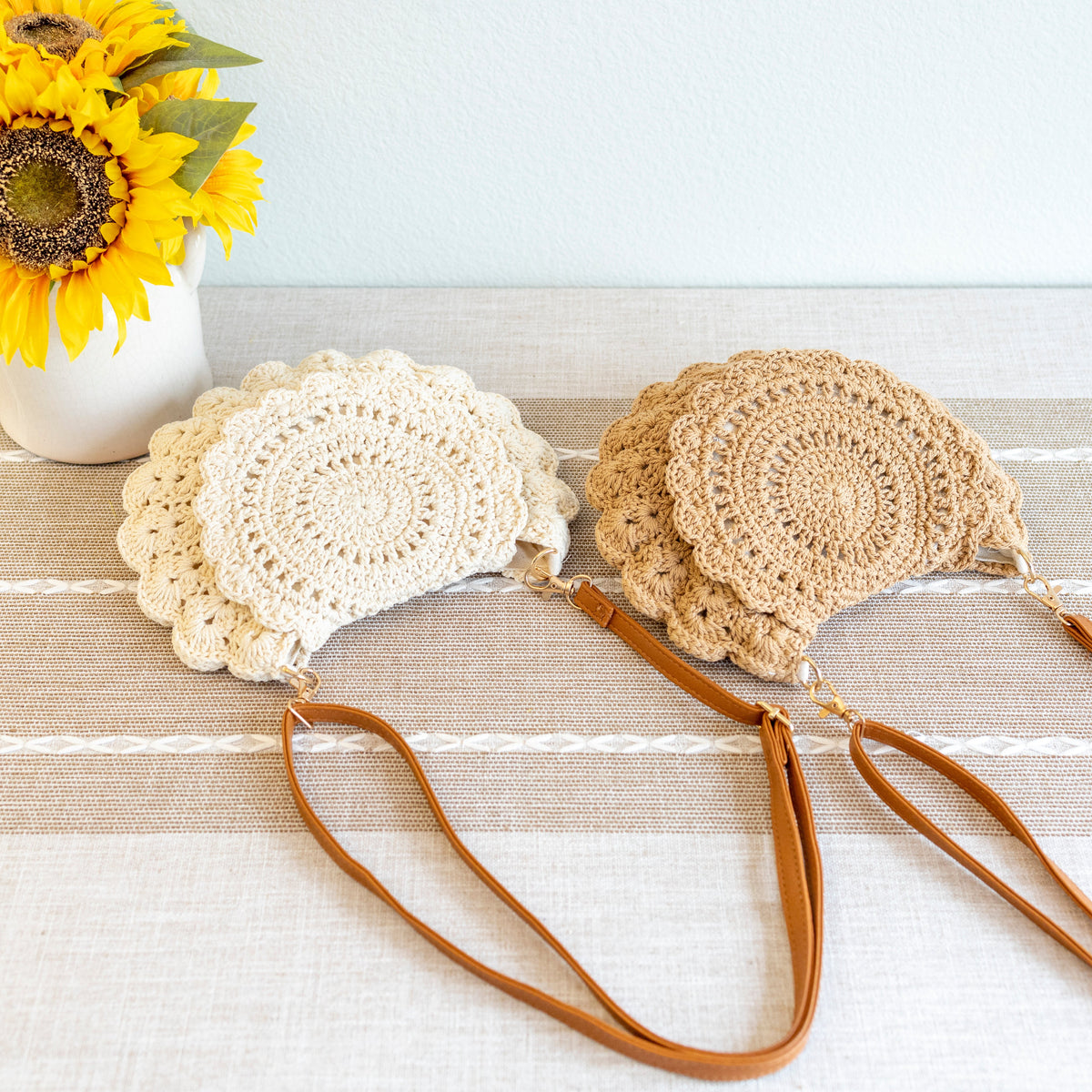 Women’s Boho Crochet Crossbody Bag for Boho Everyday Style & Gifts