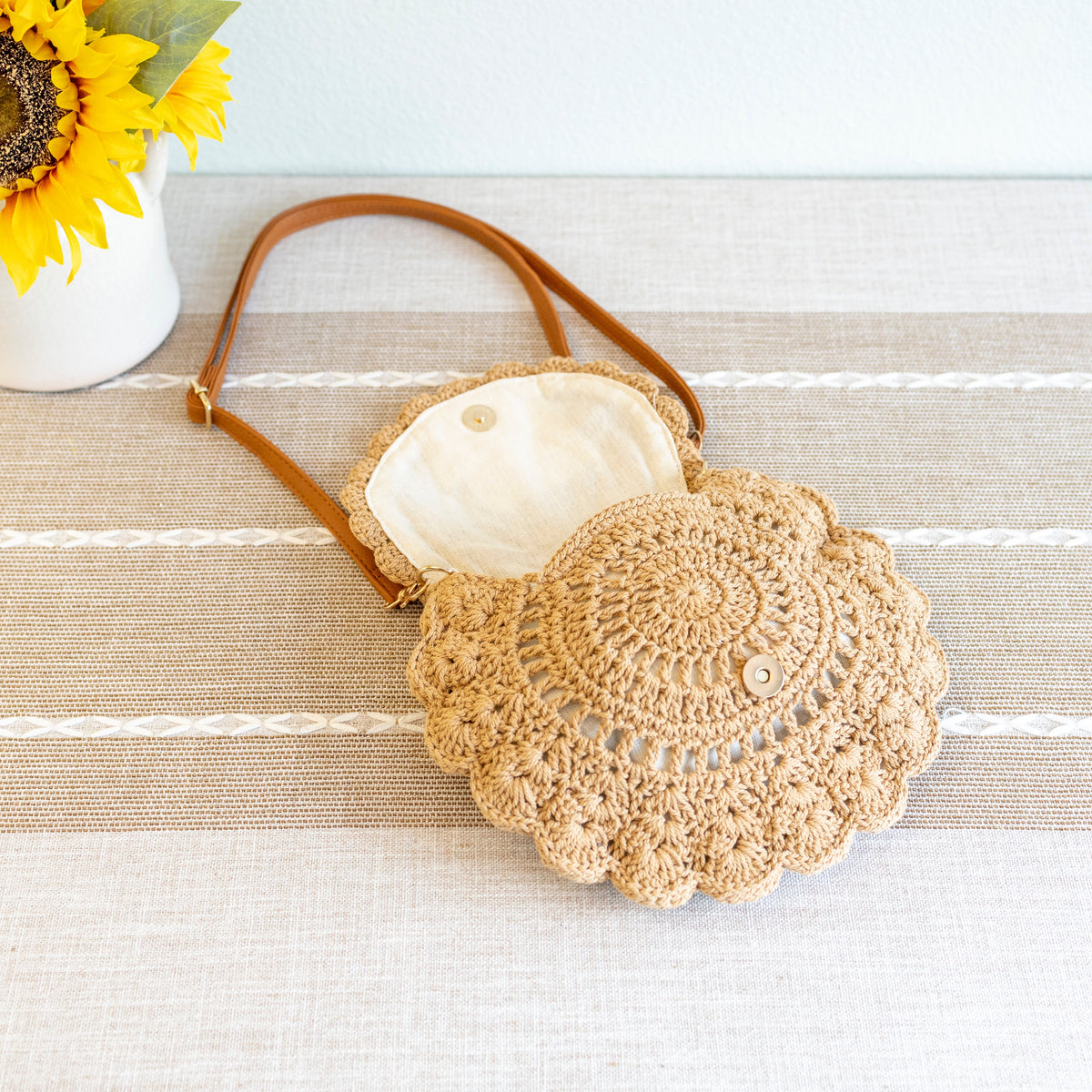 Women’s Boho Crochet Crossbody Bag for Boho Everyday Style & Gifts
