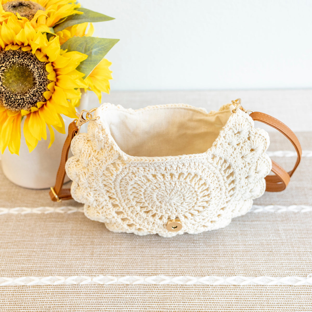 Women’s Boho Crochet Crossbody Bag for Boho Everyday Style & Gifts