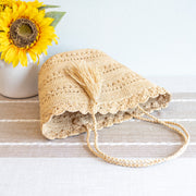 Women’s Summer Raffia Basket Bag Shoulder Bag for Beach, Vacation & Summer Outfits