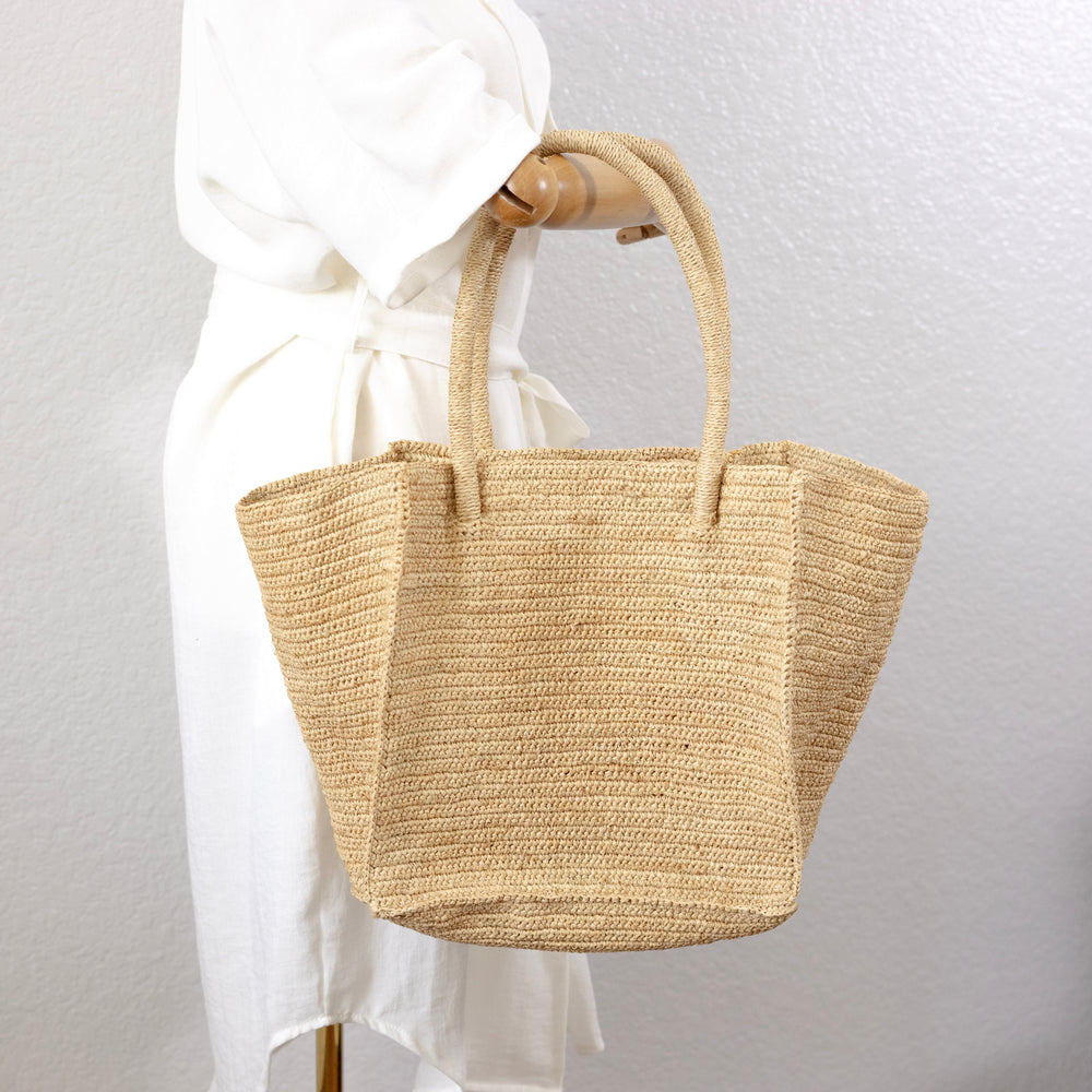 Women’s Large Soft Raffia Woven Summer Straw Tote for Beach, Vacation & Summer Outfits