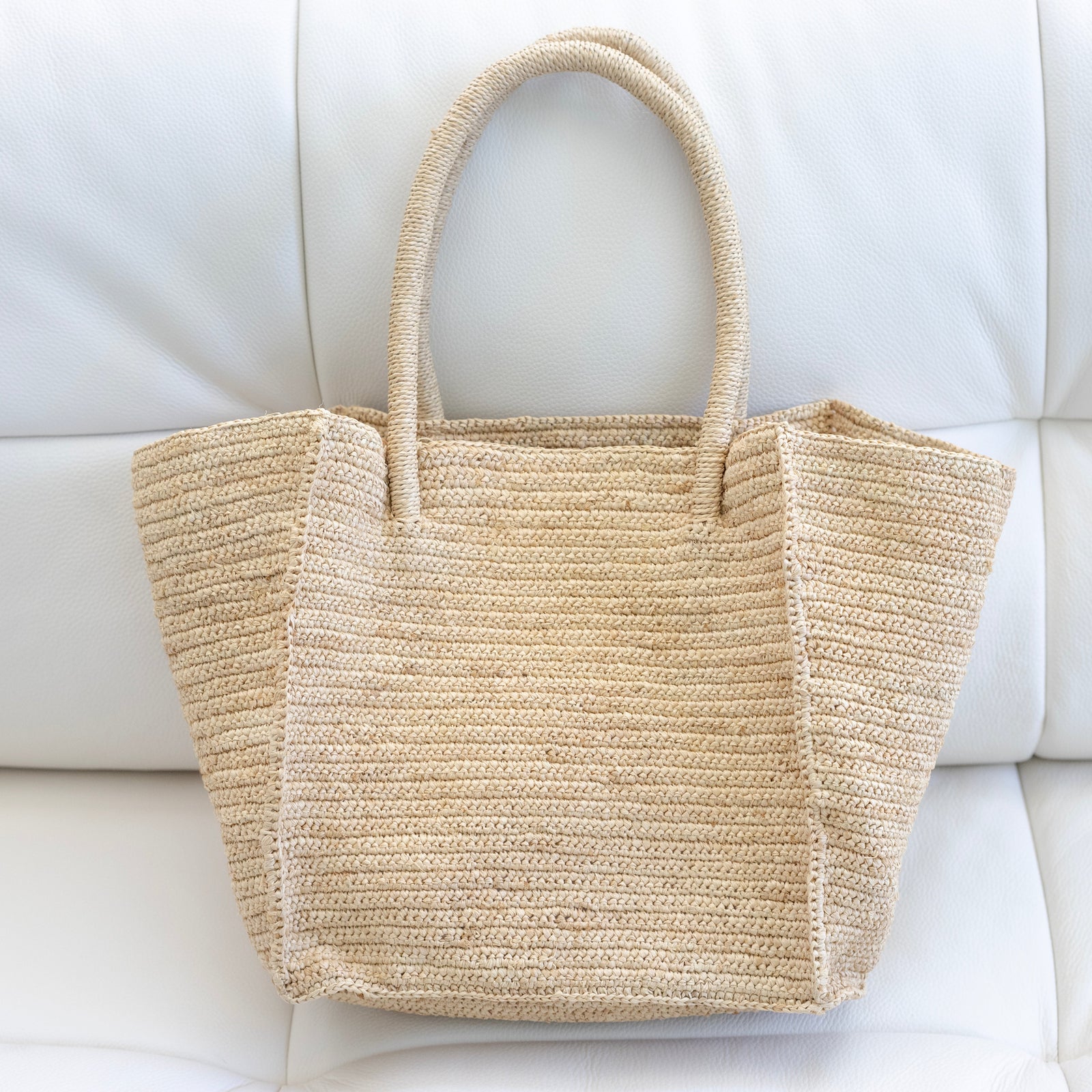 Women’s Large Soft Raffia Woven Summer Straw Tote for Beach, Vacation & Summer Outfits