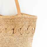 Women’s Beach Straw Woven Tote Bag for Beach, Vacation & Summer Outfits