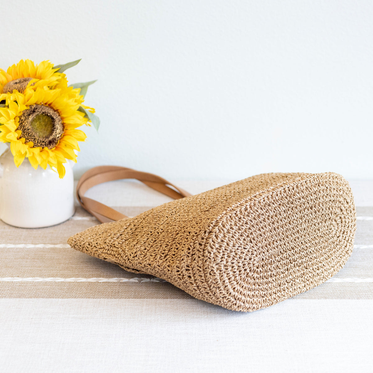 Women’s Beach Straw Woven Tote Bag for Beach, Vacation & Summer Outfits