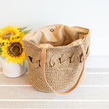 Women’s Beach Straw Woven Tote Bag for Beach, Vacation & Summer Outfits