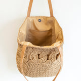 Women’s Beach Straw Woven Tote Bag for Beach, Vacation & Summer Outfits
