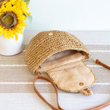 Women’s Straw Woven Crossbody Bag for Beach, Vacation & Summer Outfits