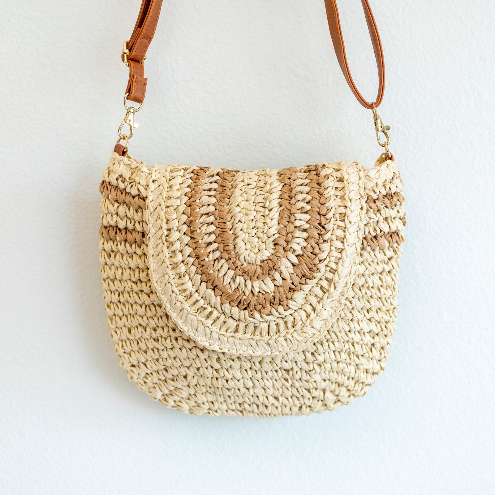 Women’s Straw Woven Crossbody Bag for Beach, Vacation & Summer Outfits