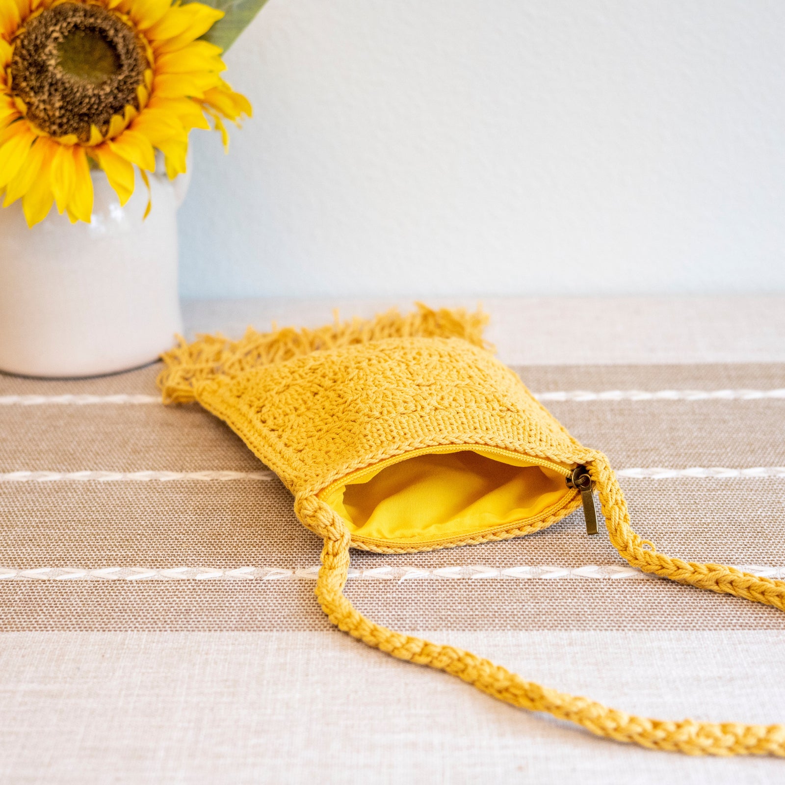 Women’s Crochet Cotton Handmade Bohemian Tassel Beach Small Bag Tote Bag for Boho Everyday Style & Gifts