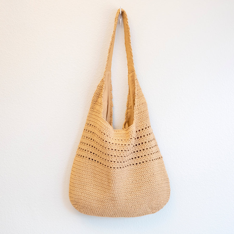 Women’s Retro Cotton Knitted Shoulder Bag for Boho Everyday Style & Gifts