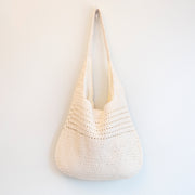 Women’s Retro Cotton Knitted Shoulder Bag for Boho Everyday Style & Gifts