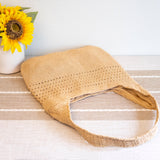 Women’s Retro Cotton Knitted Shoulder Bag for Boho Everyday Style & Gifts