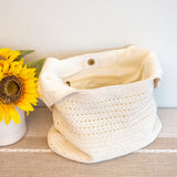 Women’s Retro Cotton Knitted Shoulder Bag for Boho Everyday Style & Gifts