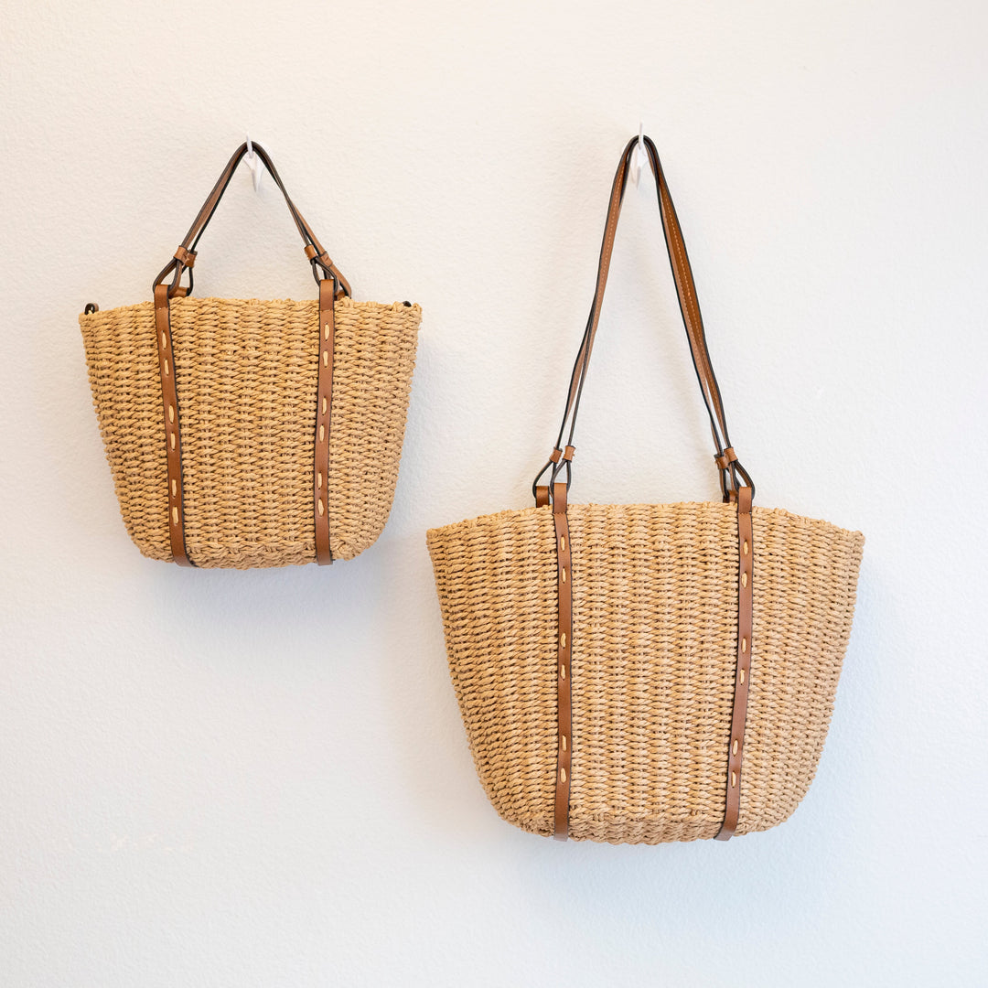 Women’s Beach Straw Woven Tote Bag for Beach, Vacation & Summer Outfits