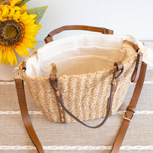 Women’s Beach Straw Woven Tote Bag for Beach, Vacation & Summer Outfits