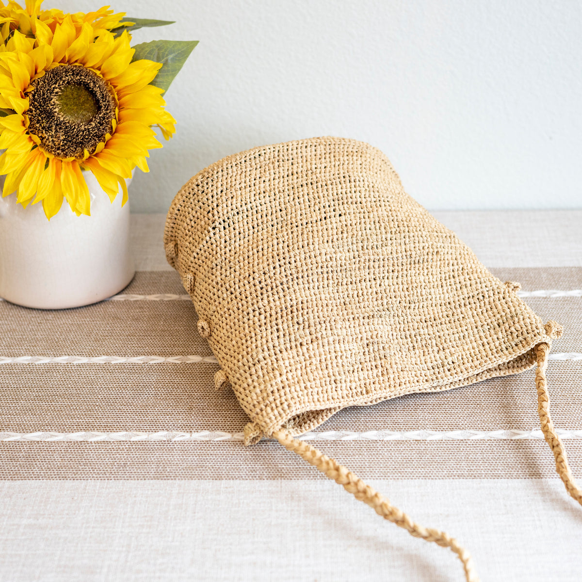 Women's Raffia Straw Crossbody Bag for Beach, Vacation & Summer Outfits