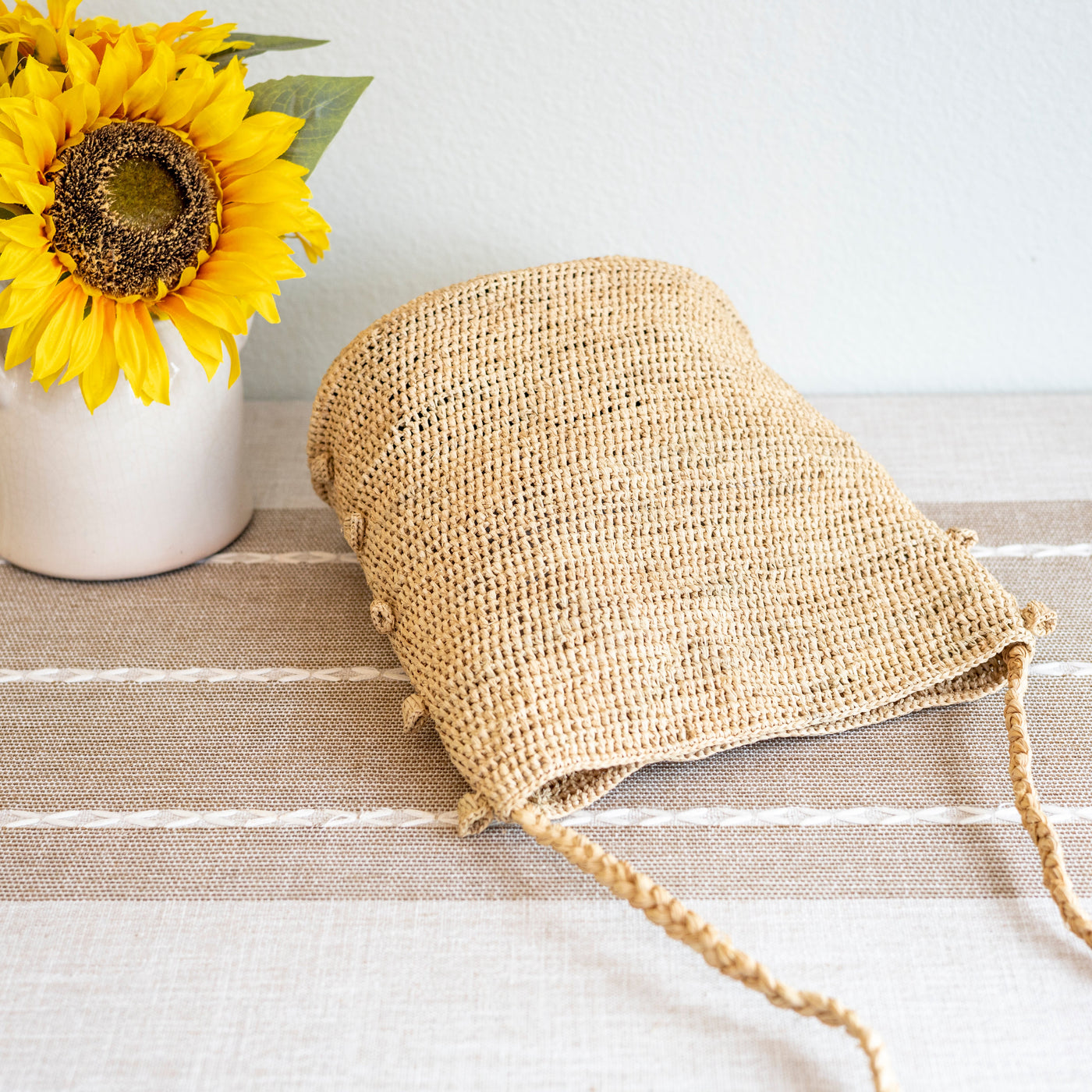 Women's Raffia Straw Crossbody Bag for Beach, Vacation & Summer Outfits