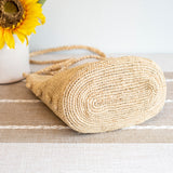 Women's Raffia Straw Crossbody Bag for Beach, Vacation & Summer Outfits
