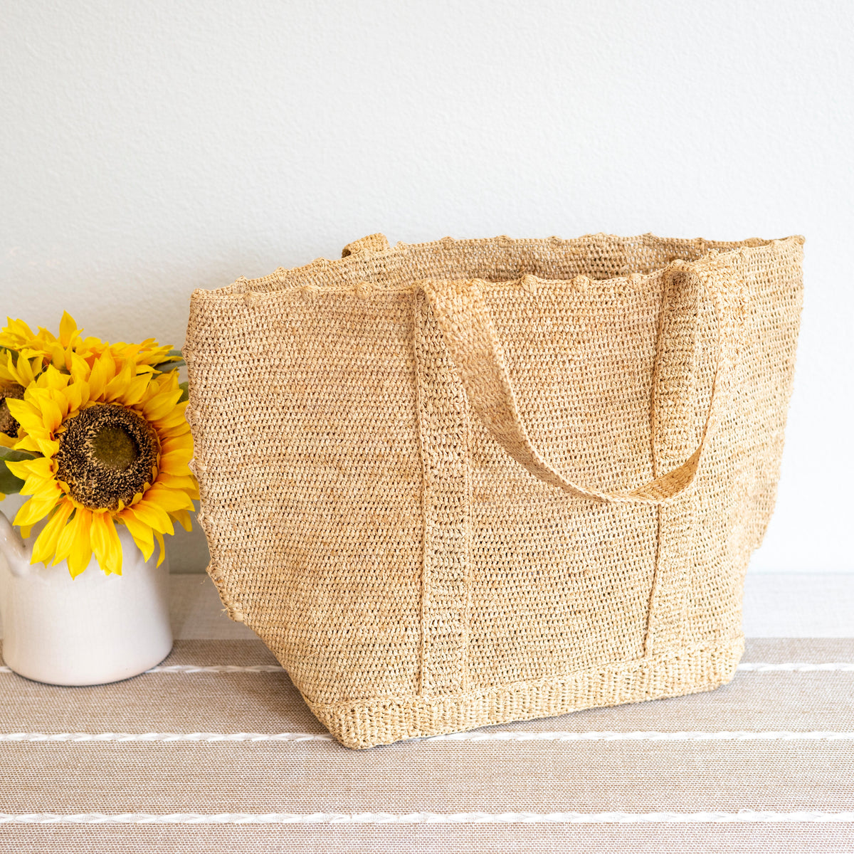 Women’s Soft Raffia Woven Summer Straw Shoulder Bag Tote Bag for Beach, Vacation & Summer Outfits