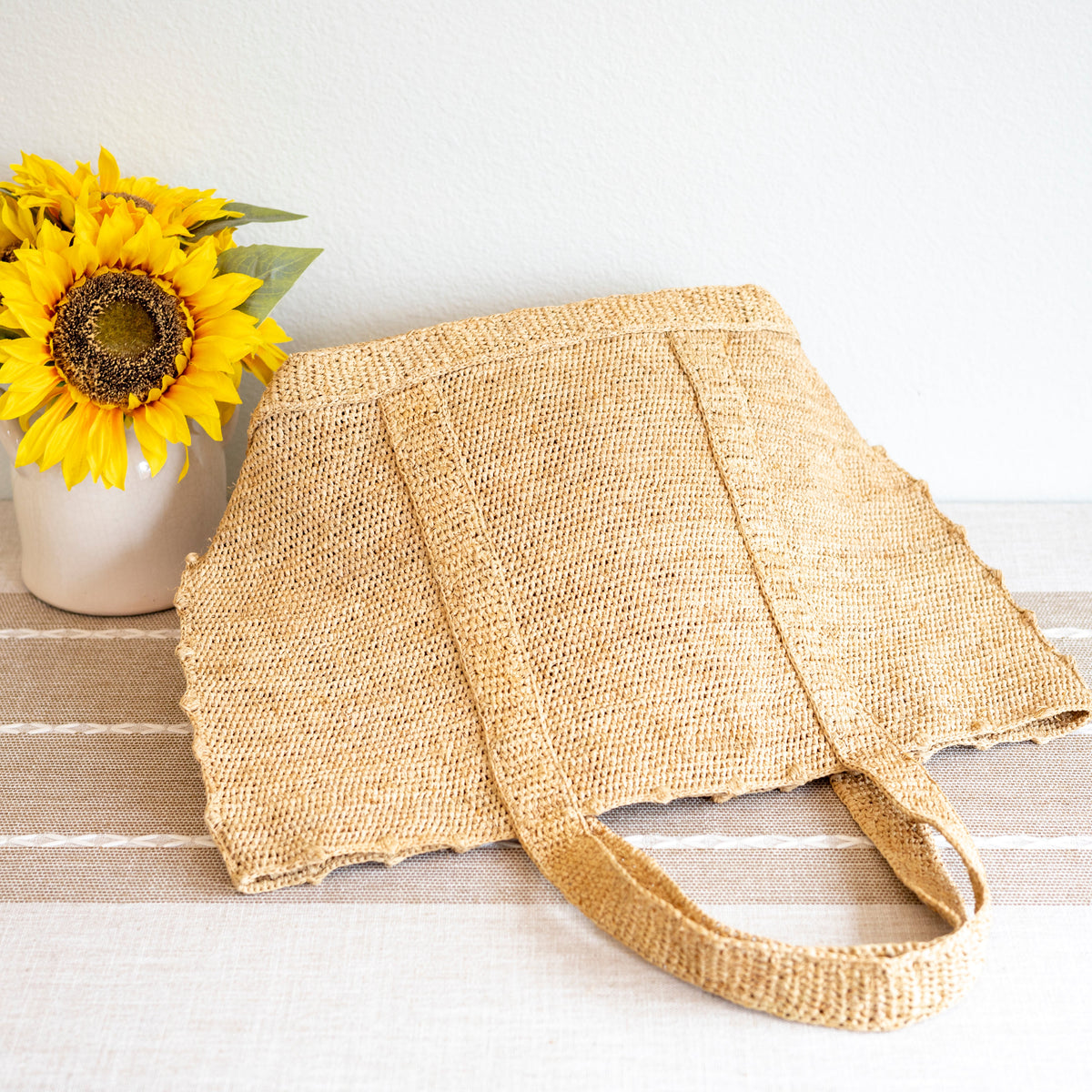 Women’s Soft Raffia Woven Summer Straw Shoulder Bag Tote Bag for Beach, Vacation & Summer Outfits