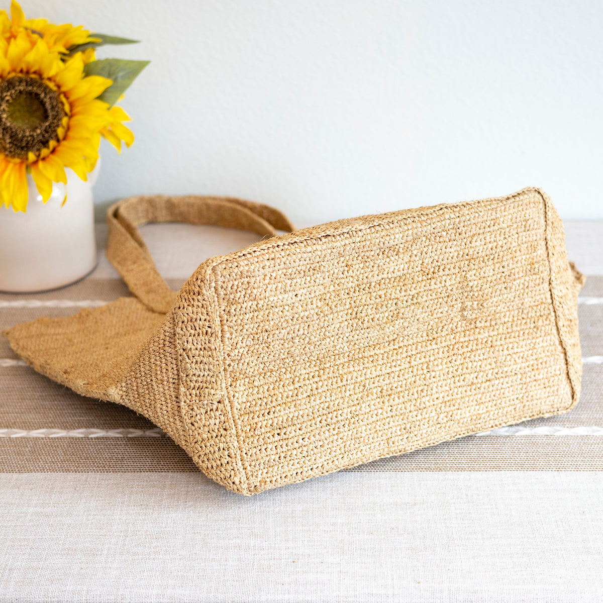 Women’s Soft Raffia Woven Summer Straw Shoulder Bag Tote Bag for Beach, Vacation & Summer Outfits