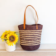 Women’s Soft Raffia Woven Summer Straw Tote with Genuine Leather Straps for Beach, Vacation & Summer Outfits