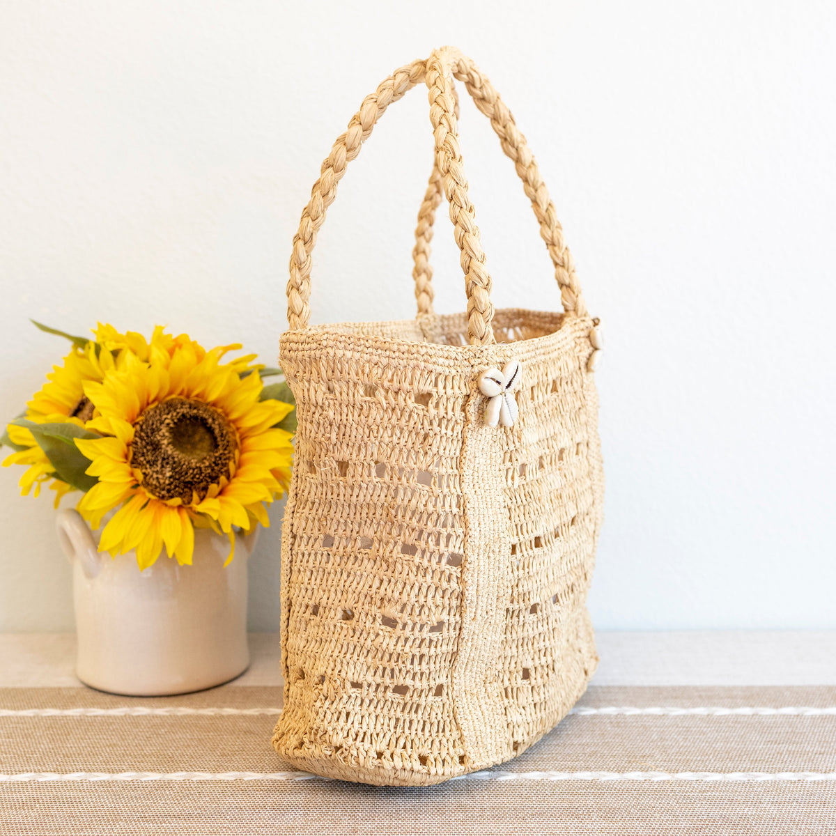 Women’s Raffia Summer Beach Straw Shoulder Bag for Beach, Vacation & Summer Outfits