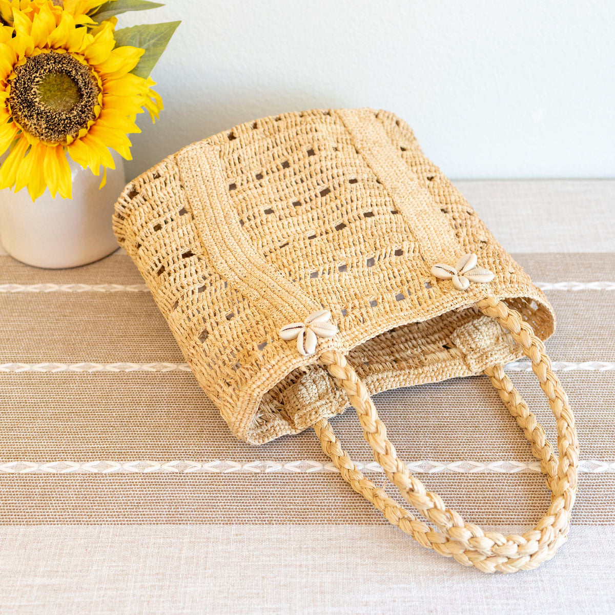 Women’s Raffia Summer Beach Straw Shoulder Bag for Beach, Vacation & Summer Outfits
