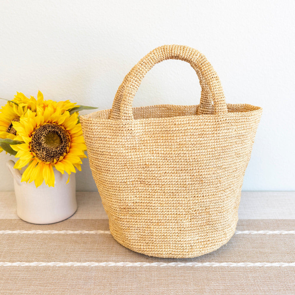 Damen-Raffia-Korbtasche für Strand, Urlaub und Sommer-Outfits