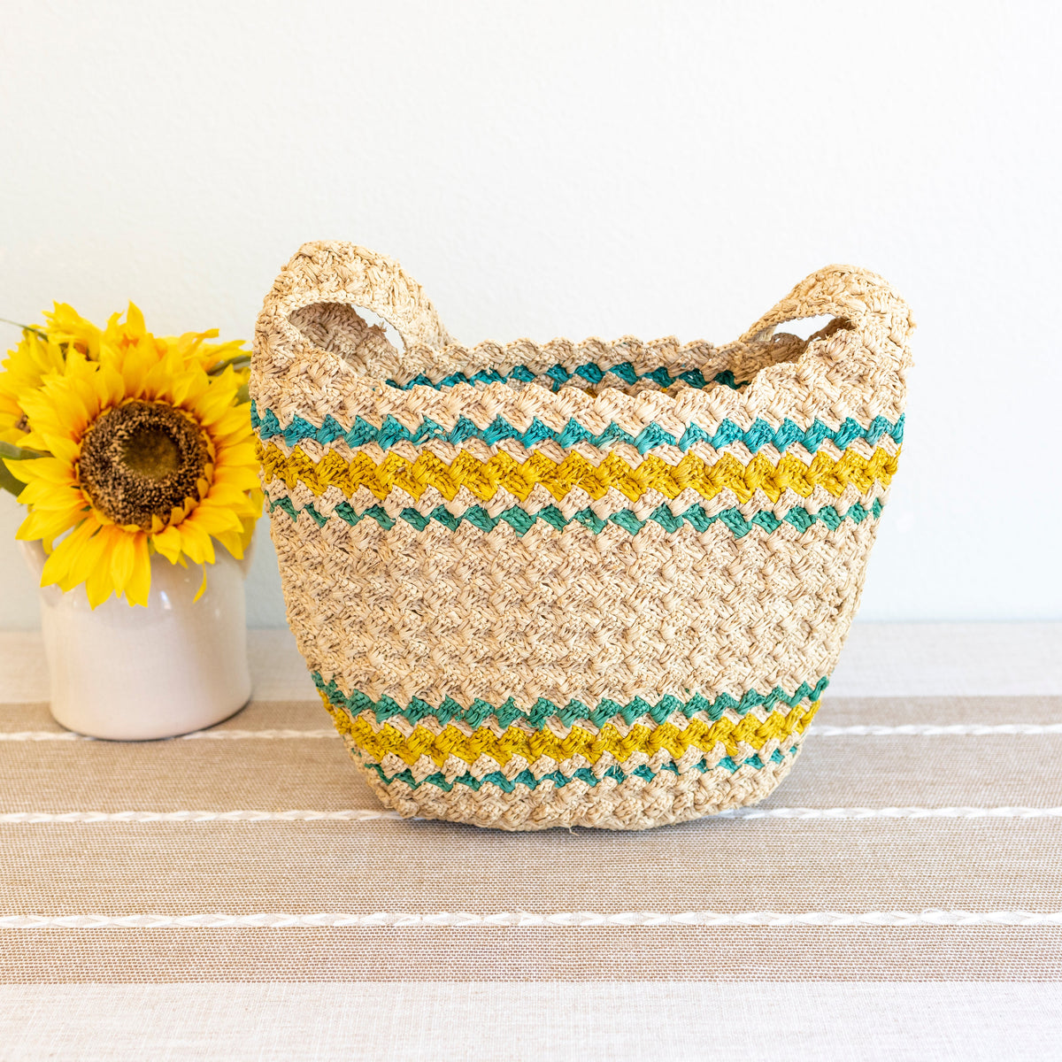 Women’s Summer Raffia Basket Bag for Beach, Vacation & Summer Outfits