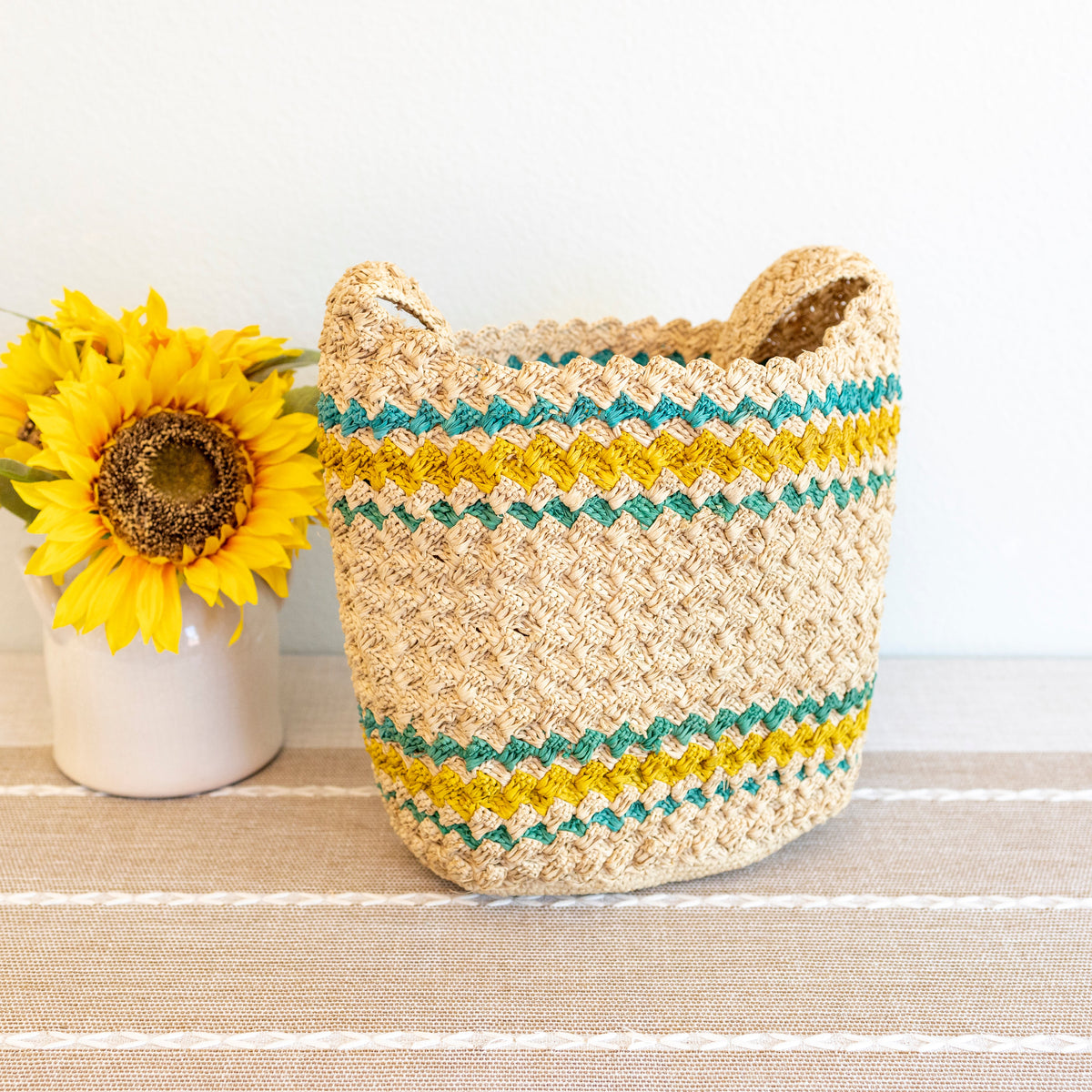 Women’s Summer Raffia Basket Bag for Beach, Vacation & Summer Outfits