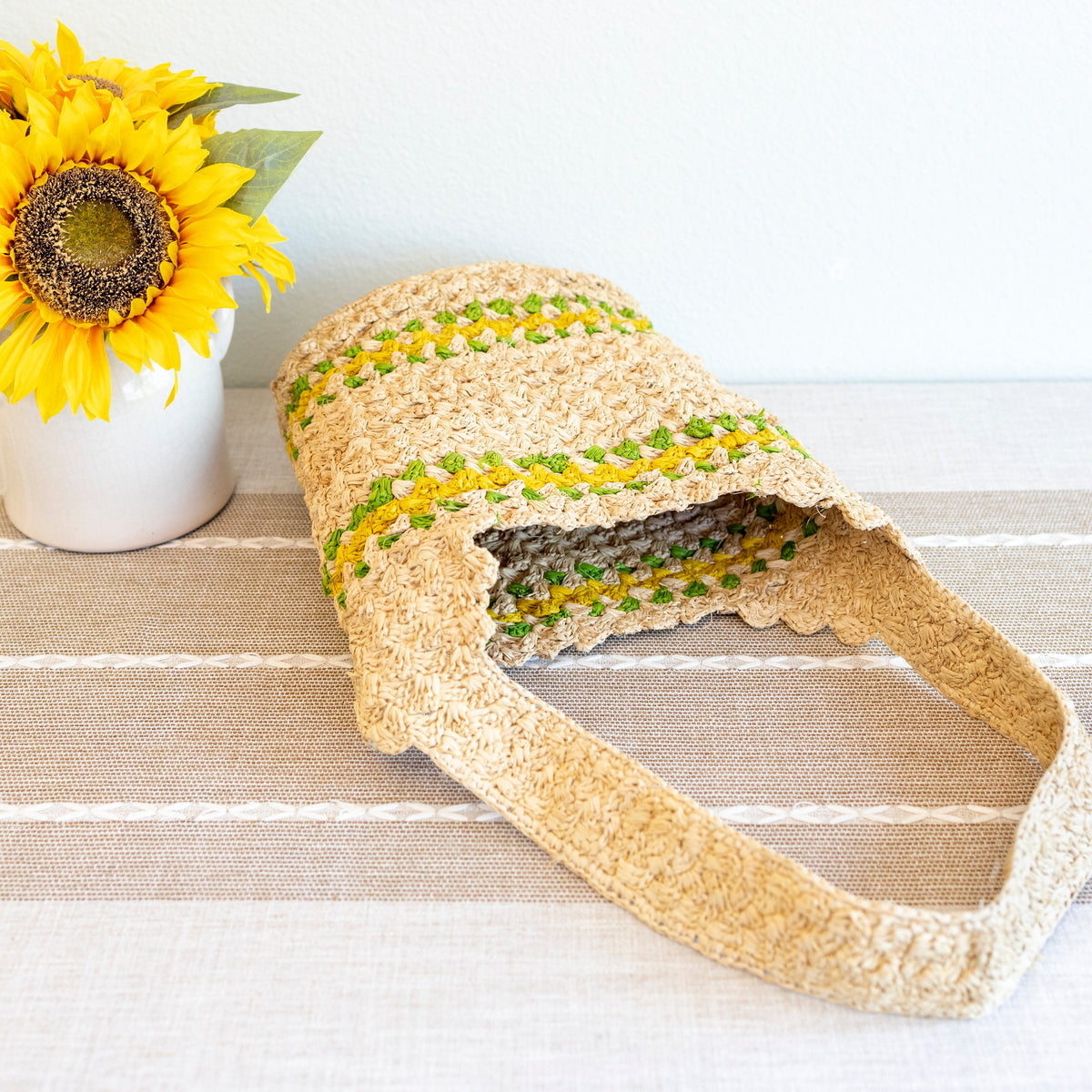 Women’s Summer Raffia Basket Bag with Long Strap for Beach, Vacation & Summer Outfits