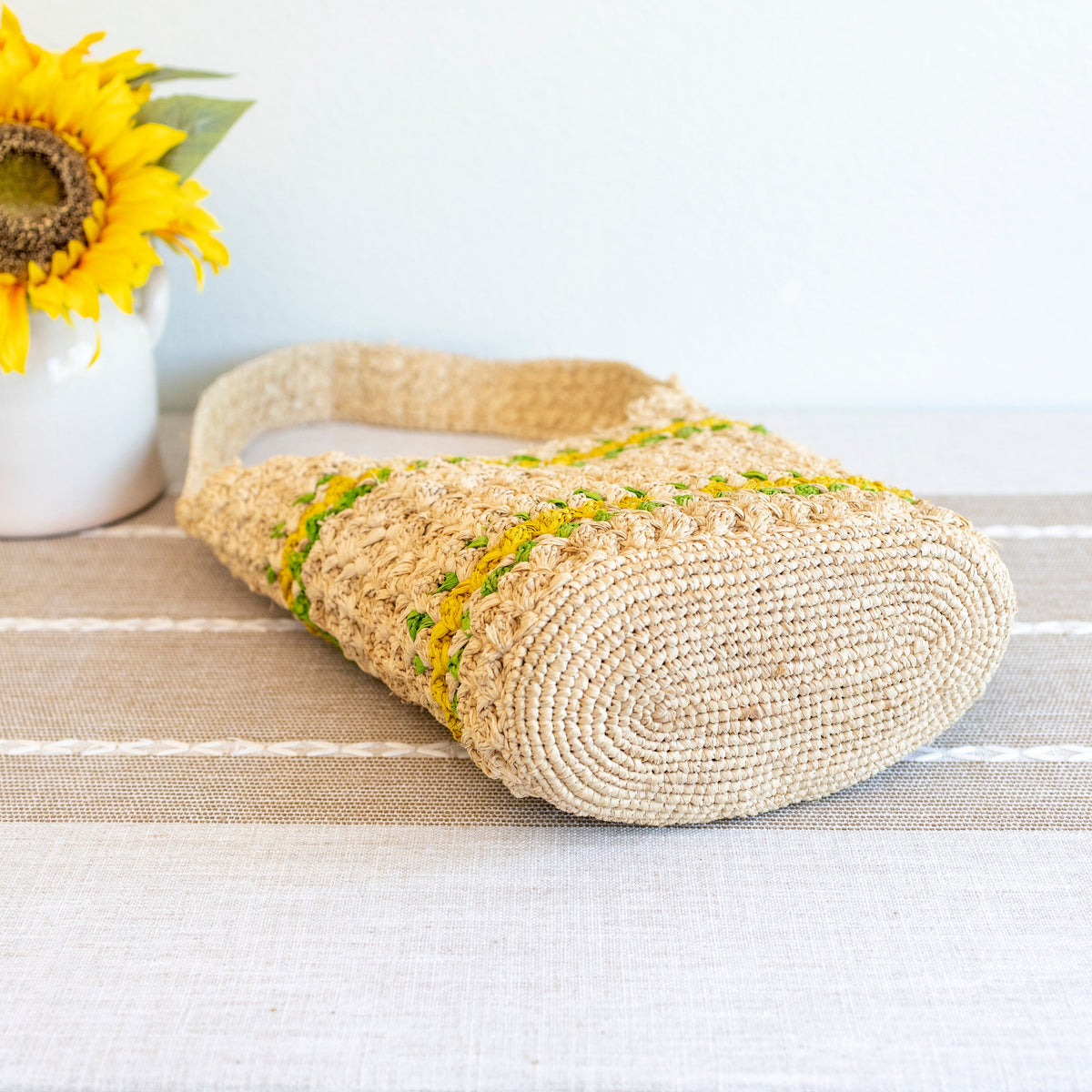 Women’s Summer Raffia Basket Bag with Long Strap for Beach, Vacation & Summer Outfits