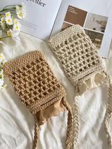 Women’s Crochet Cotton Woven Crossbody Purse for Boho Everyday Style & Gifts